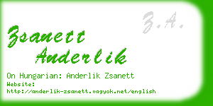 zsanett anderlik business card